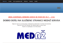 Tablet Screenshot of medaz-servis.hr